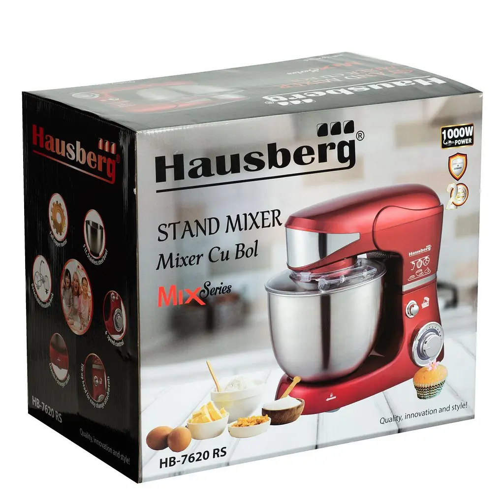 Міксер - тістоміс Hausberg HB-7620RS 1000W - фото 7