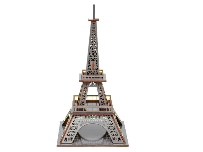 Дерев'яний 3D конструктор Ейфелева Вежа, Puzzleоk (Puz-00925), 58 дет. - фото 7