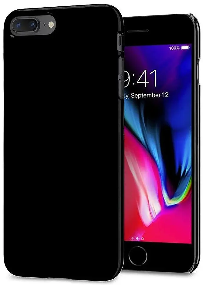 Оригінальний чохол для iPhone 8 Plus/7 Plus Spigen Thin Fit Jet Black 055CS22240