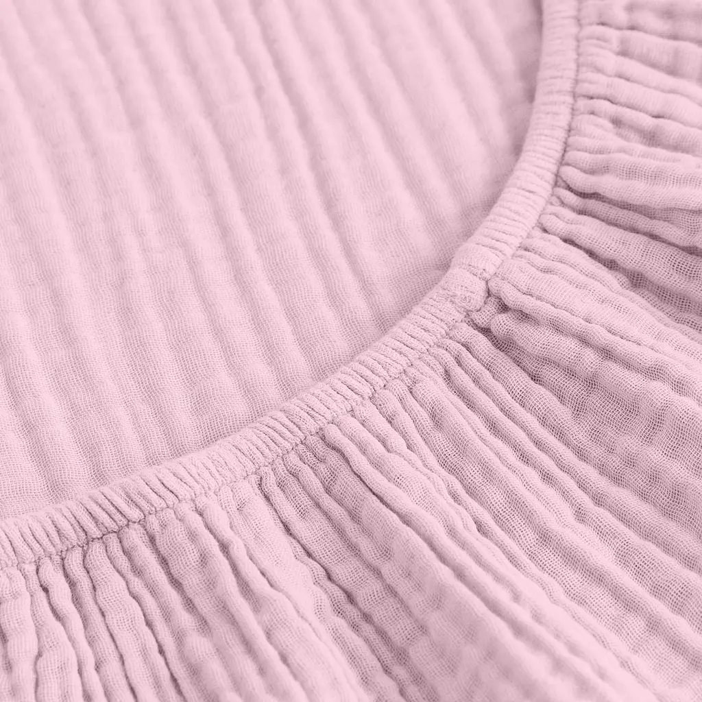 Простирадло на резинці муслін Cosas Baby Blush 200х200х20 см (009Muslin_BabyBlush_200x200x20) - фото 4