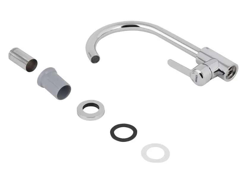 Змішувач для кухні Brinex Pure 015F U-образний Chrome BRIPUR015FCRM - фото 4