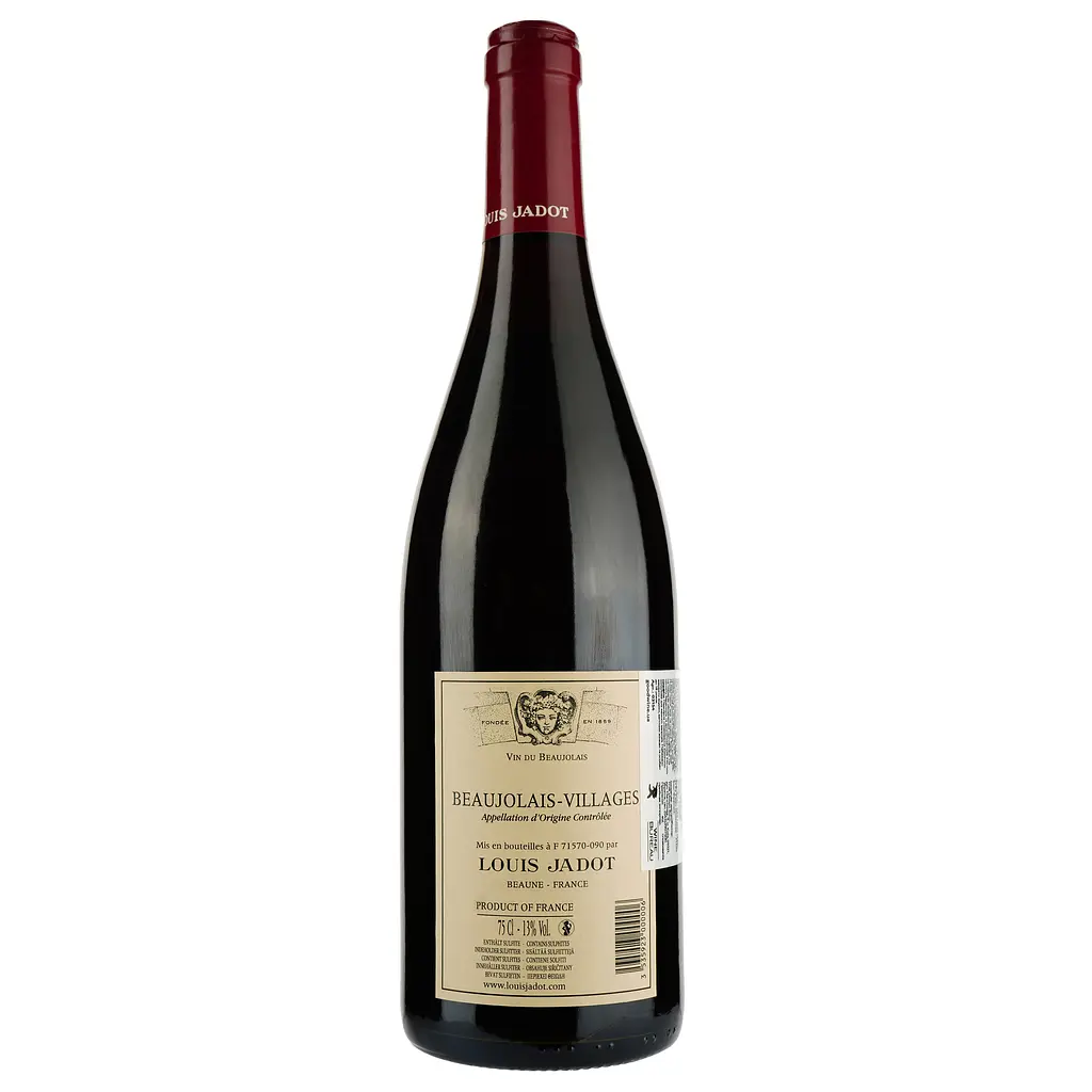 Вино Louis Jadot Beaujolais Villages, червоне, сухе, 0,75 л - фото 2