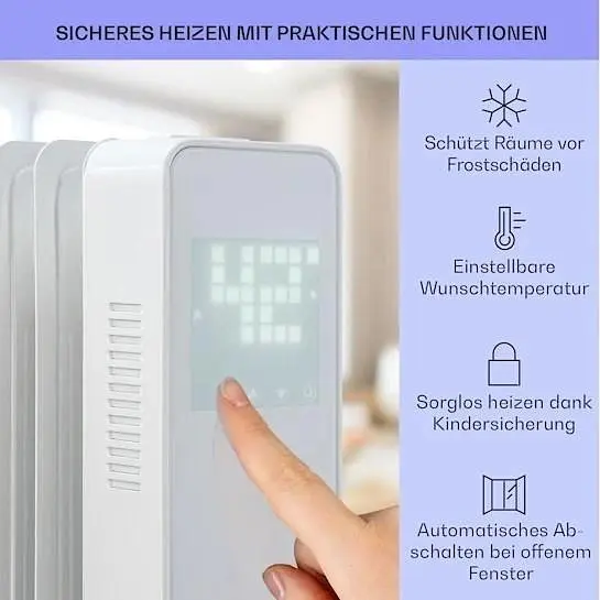 Масляный радиатор Klarstein Sanford Smart (10041359) - фото 4