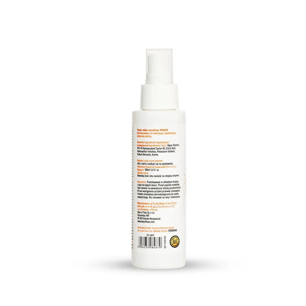 Лубрикант на водній основі MyLove Taste Slide Sensitive Peach, 100 мл - фото 2
