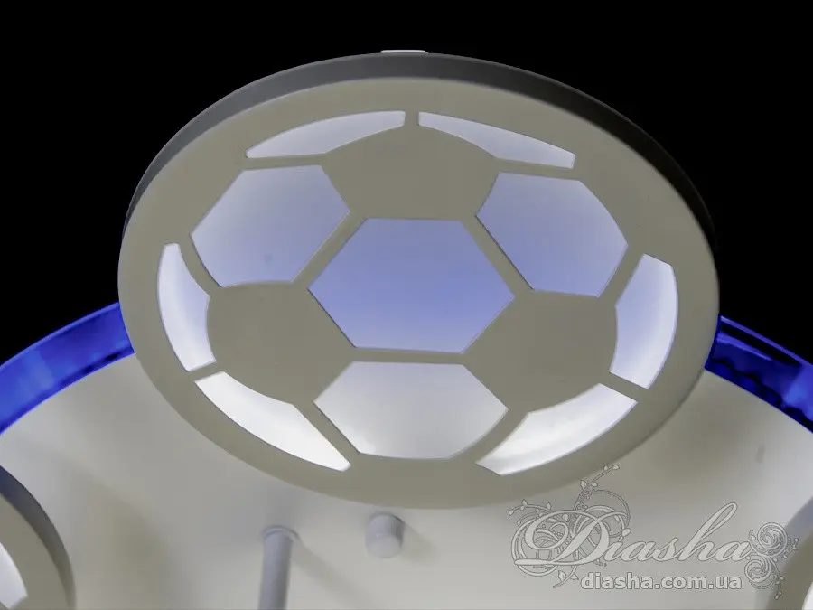 Люстра стельова LED Diasha 8065/5+1WH, 105W, 3200K-6500K, білий акрил, сучасний стиль для дитячої, коридору, кафе - фото 4
