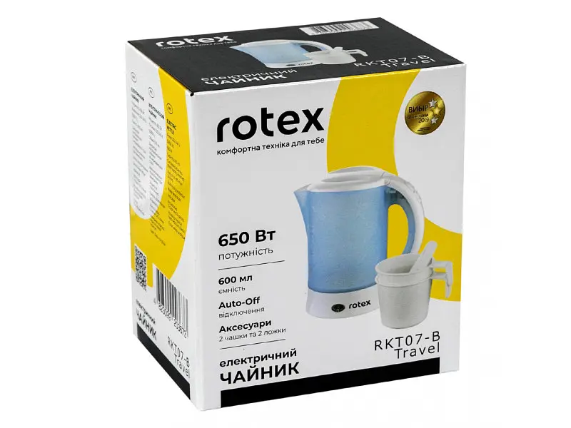 Електрочайник Rotex RKT07-B - фото 5