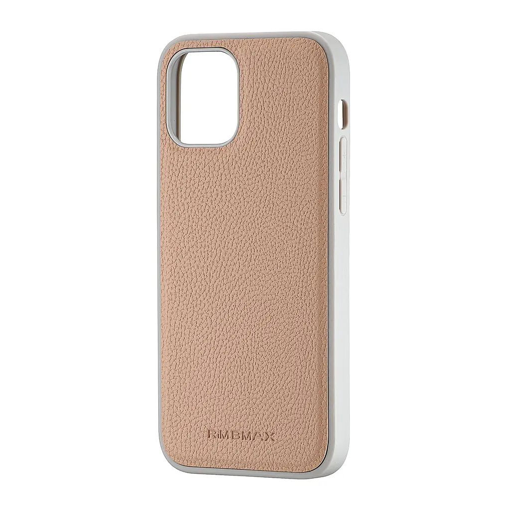 Чохол Jinduka Leather Case with MagSafe iPhone 12 Beige