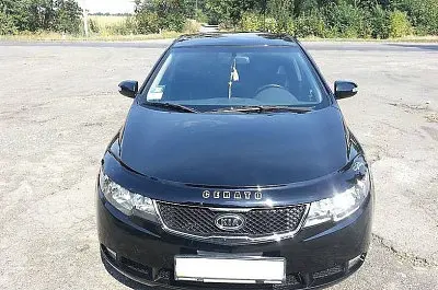 Дефлектор капота мухобойка Kia Cerato 2009-2013 Євро Кріплення (Vip Tuning) KA10 - фото 2