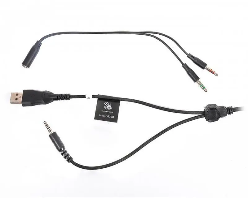 Ігрова гарнітура Bloody A4Tech G200 Black Red (G200 Black+Red) - фото 5