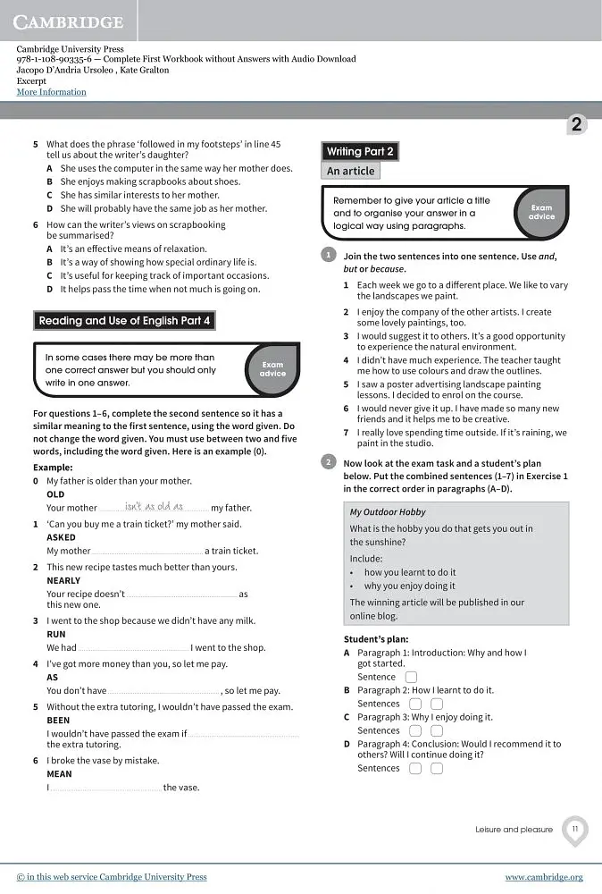 Complete First. Workbook without answers and Downloadable Audio - фото 9