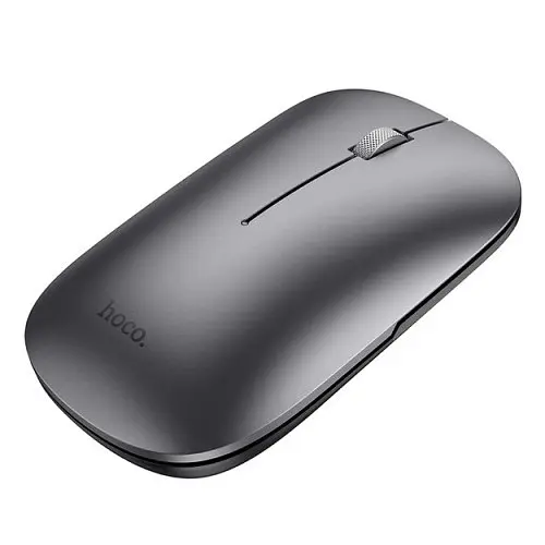 Бездротова акумуляторна миша HOCO GM43 Adelanto dual-mode wireless mouse (rechargeable version) space сірий