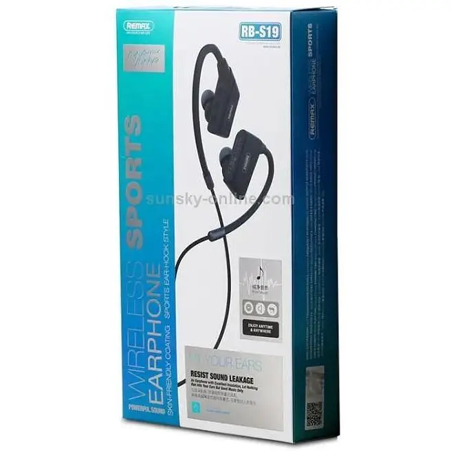 Бездротові навушники Remax RB-S19 Sports Bluetooth V4.2 80мАч 4 год Black - фото 2