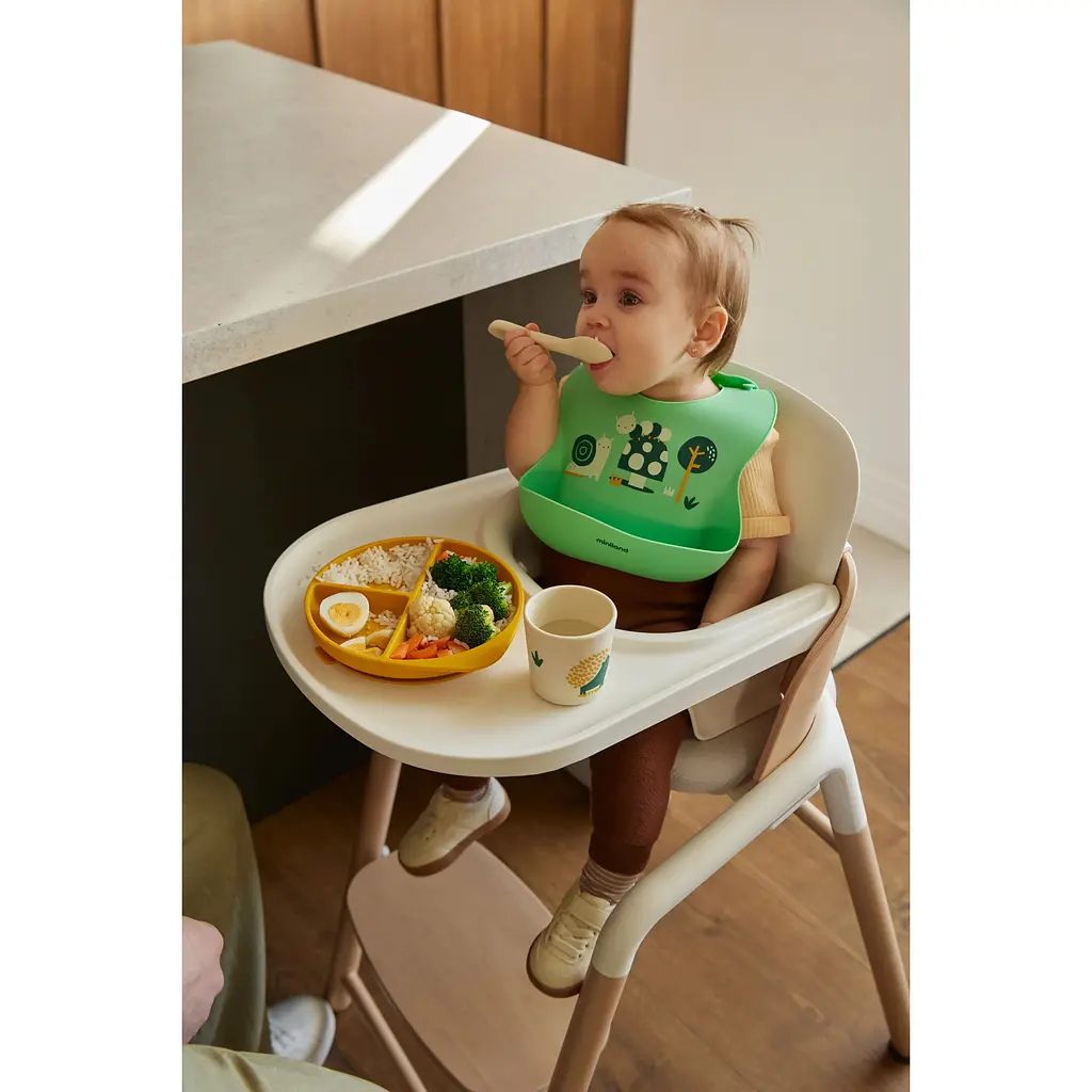 Силіконовий набір дитячого посуду Miniland BLW Garden 4 предмети (89638) - фото 6