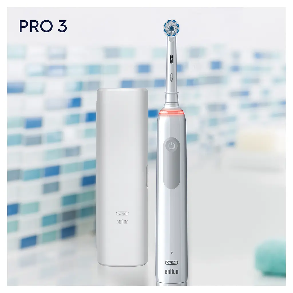 Електрична зубна щітка Oral-B Pro 3 3500 Sensitive Clean + футляр - фото 9
