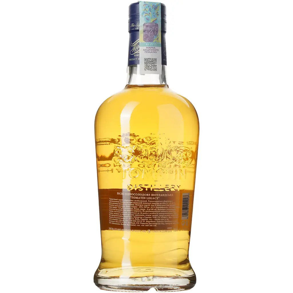 Віскі Tomatin Legacy в подарунковій упаковці 43% 0.7 л - фото 11