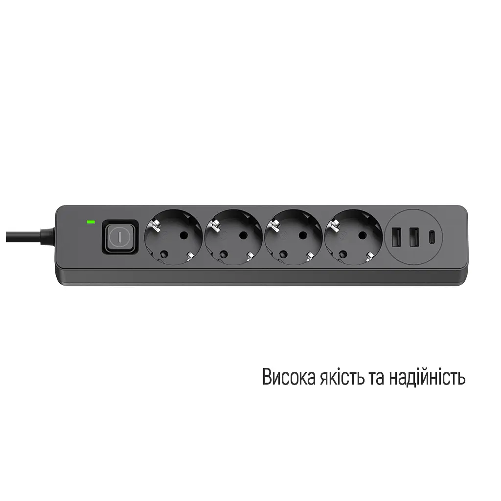 Мережевий фільтр живлення ColorWay CW-CHE435PDB, 4 розетки/3USB 5M (CW-CHE435PDB) - фото 7