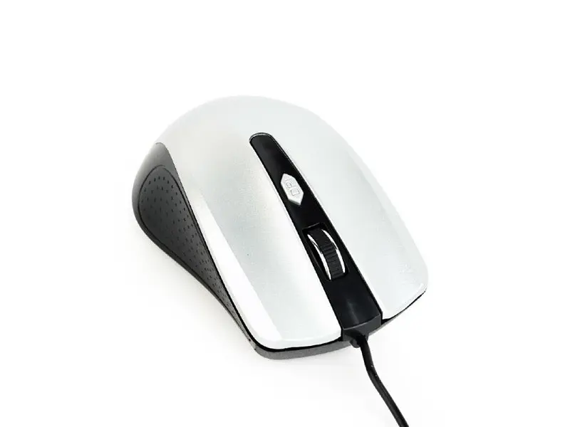 Миша Gembird MUS-4B-01-BS Black/Silver USB - фото 2