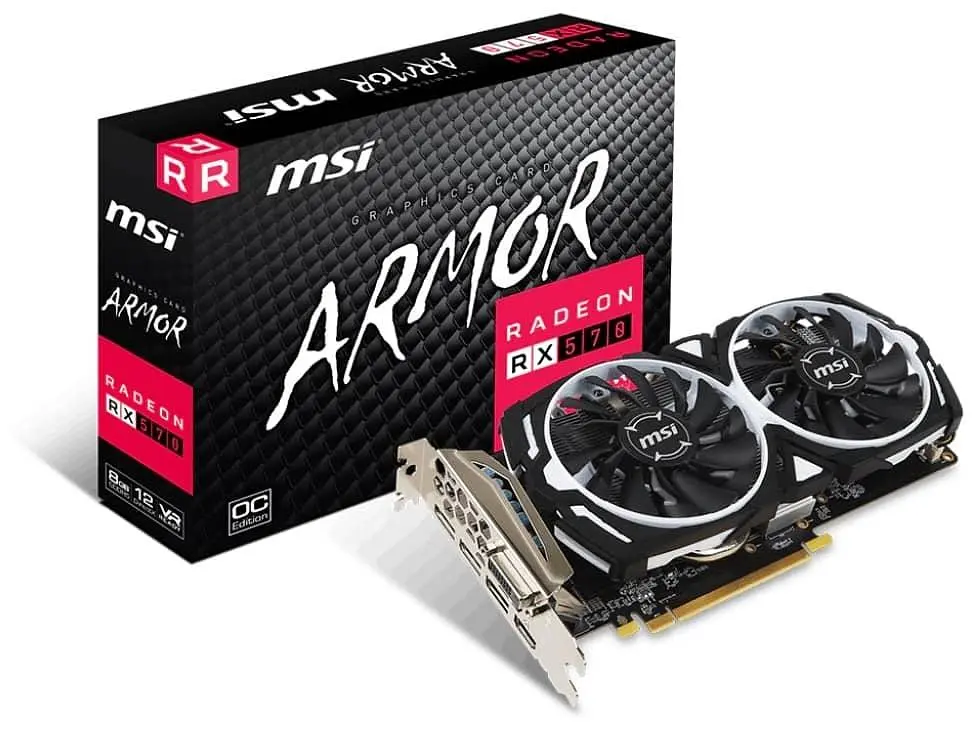 Відеокарта MSI AMD Radeon RX 570 8Gb Armor OC (Radeon RX 570 ARMOR 8G OC) (GDDR5, 256 bit, PCI-E 3.0 x16) Б/в - фото 4