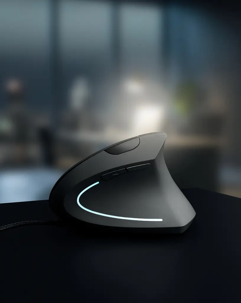 Мишка Sandberg Wired Vertical Mouse Pro 2400 dpi6 кнопок 1.5м чорна - фото 7