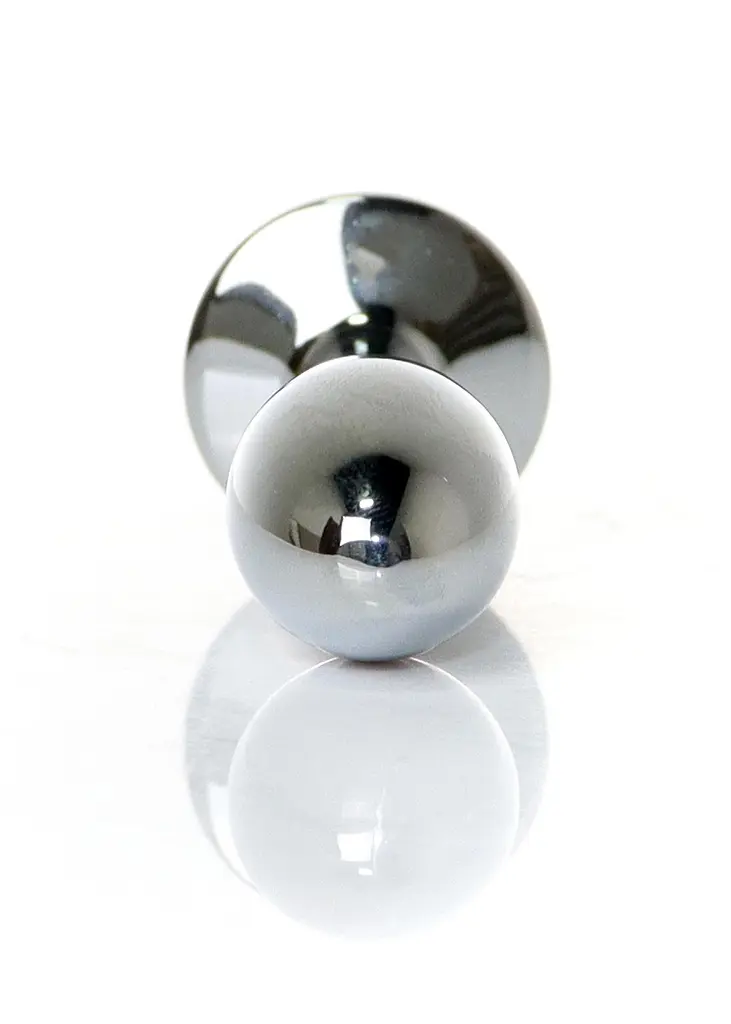 Анальна пробка - Jewellery Silver Plug Clear S - фото 8