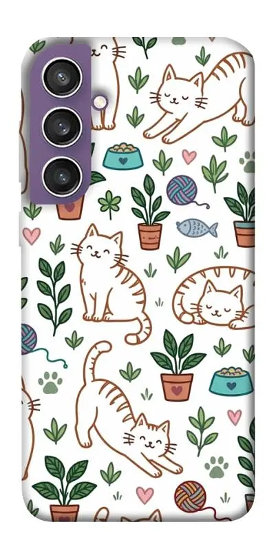 TPU чохол Demsky Cats pattern для Samsung Galaxy S23 FE