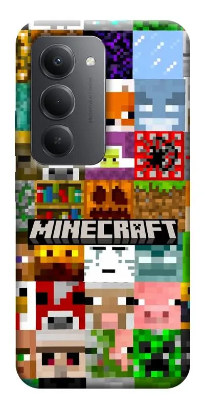Чохол Demsky Minecraft collage для Xiaomi Redmi 15 (EU)