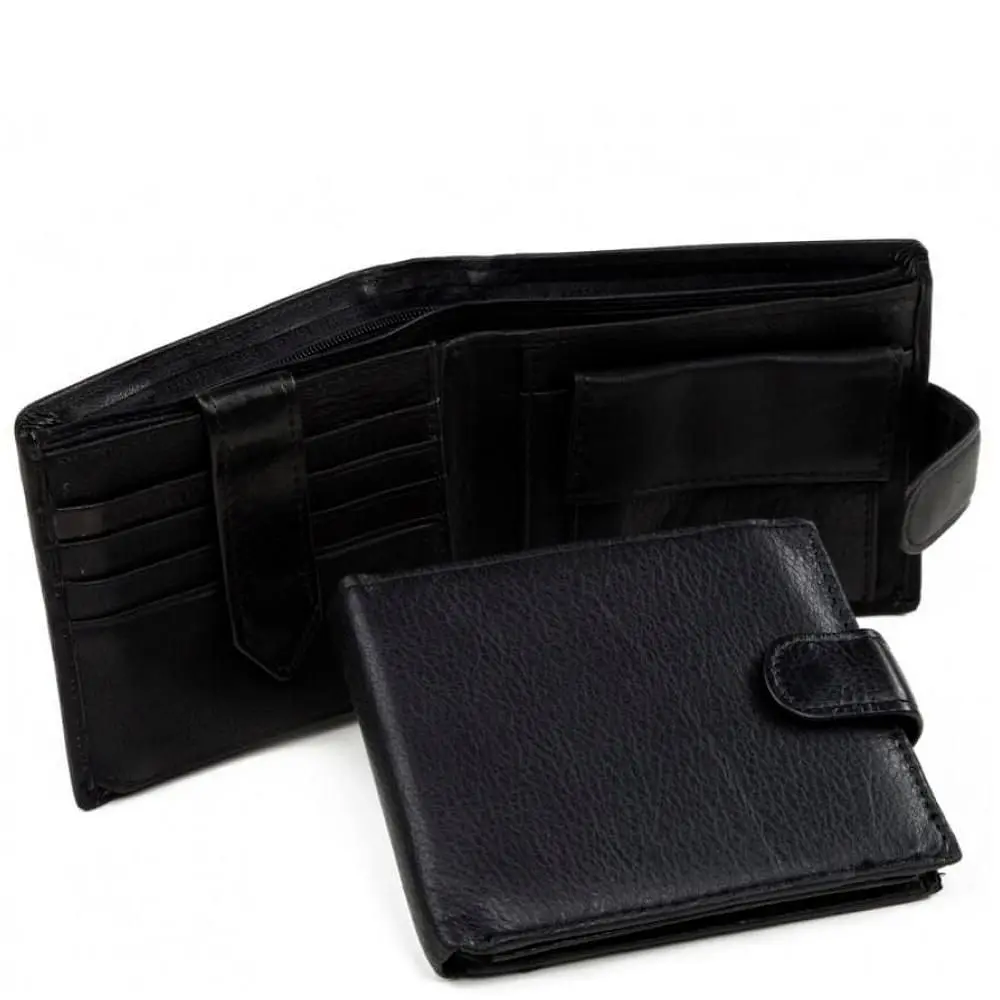 Портмоне чорне шкірянеTiding Bag A7-258A - фото 2
