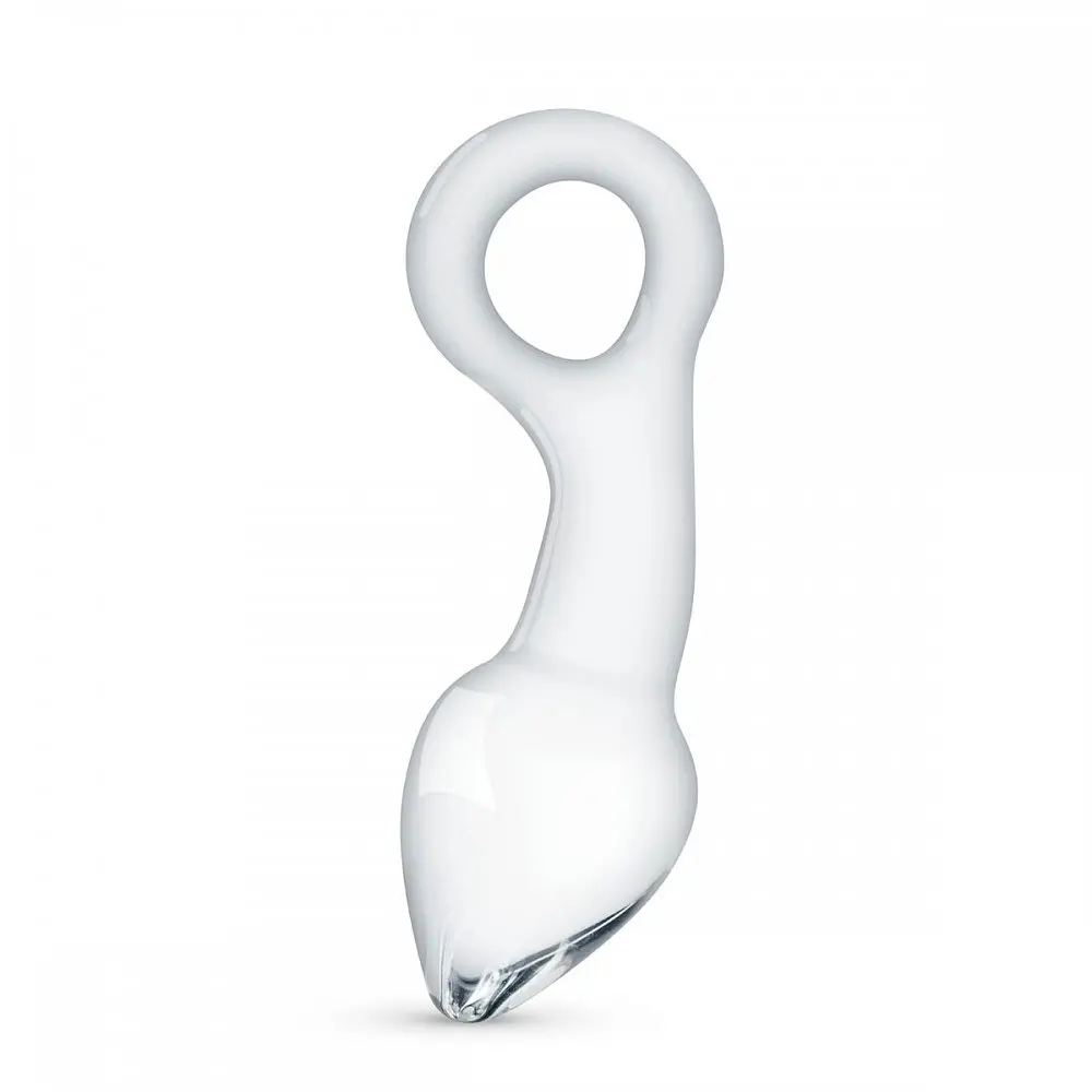 Скляний стимулятор простати, 13.5х4.3 см Gildo Glass Prostate Plug No.13 - фото 2