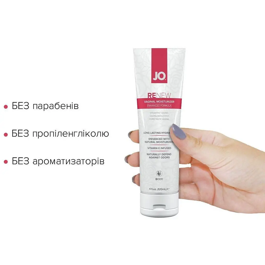 Відновлювальний вагінальний крем System JO Renew бісаболол, алое вера та екстракт огірка 120 мл - фото 3