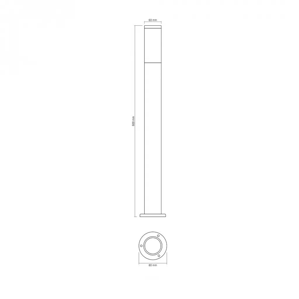 Led світильник Videx AR09061B IP54 GU10 архітектурний чорний (VL-AR09061B) - фото 5