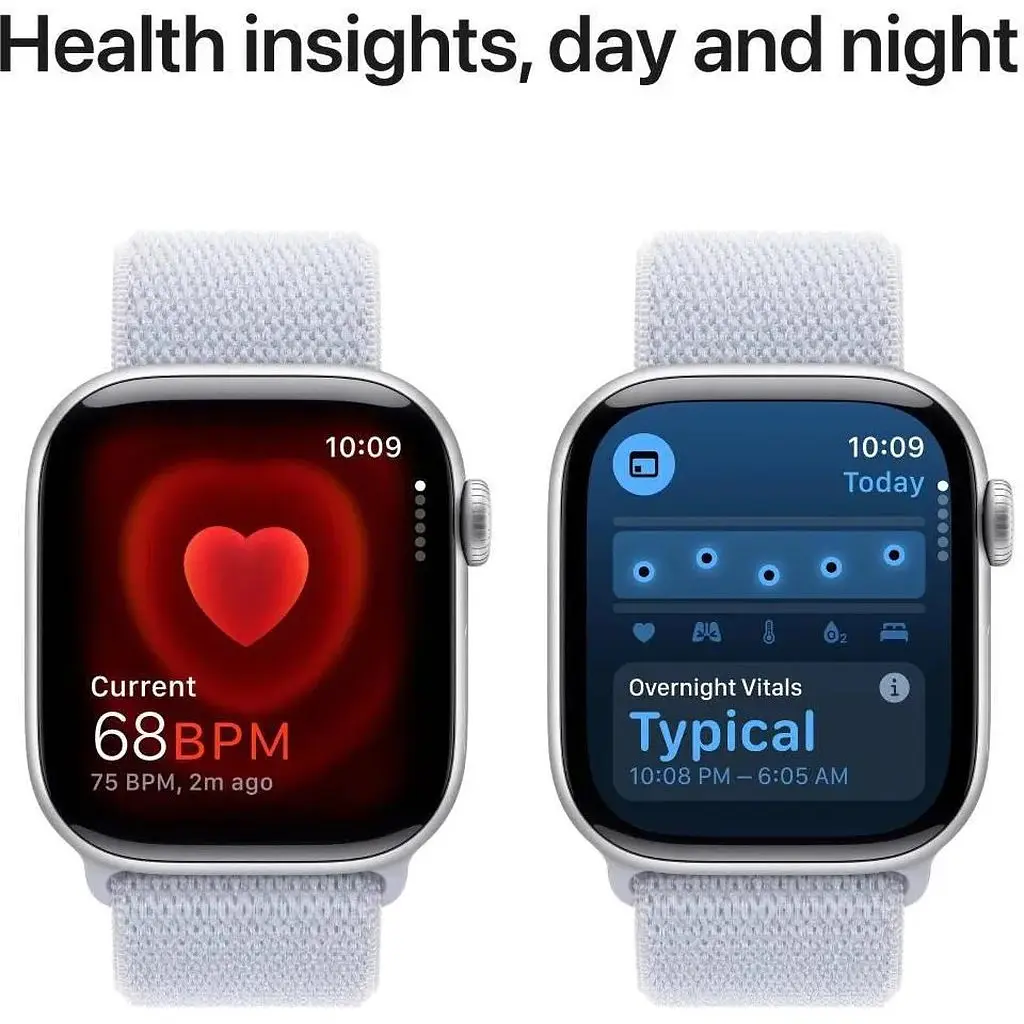 Смарт-часы Apple Watch Series 10 GPS 42mm Silver Aluminum Case w. Blue Cloud Sport Loop MWWD3 - фото 5