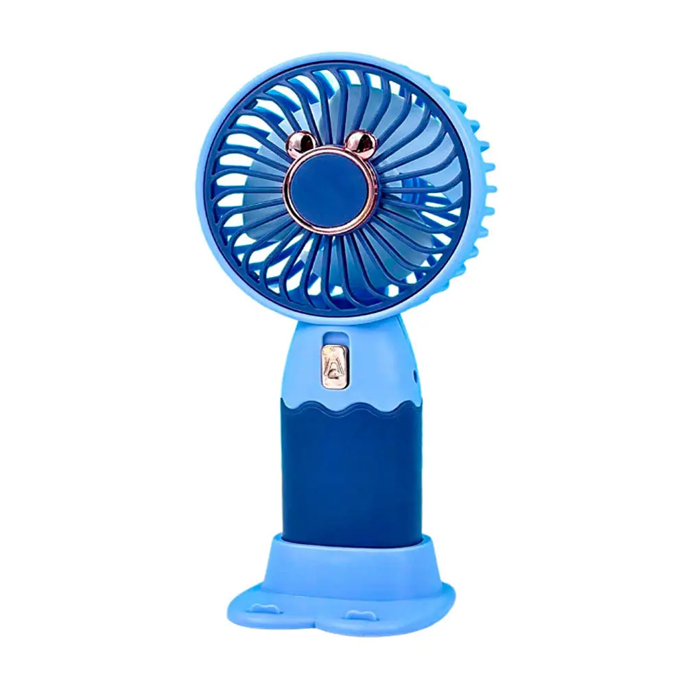 Вентилятор портативний настільний ZB088A Mini Fan з акумулятором та підставкаою для телефона USB - фото 2