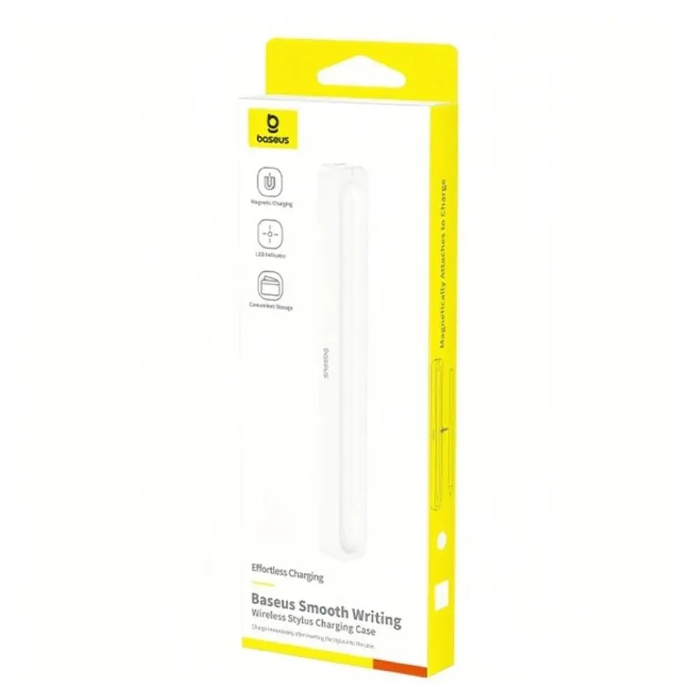 Кейс для зарядки стилуса Baseus Smooth Writing Stylus Wireless Charging Case Moon White (With Simple Charging Cable Type-C 3A 0.3m) - фото 2
