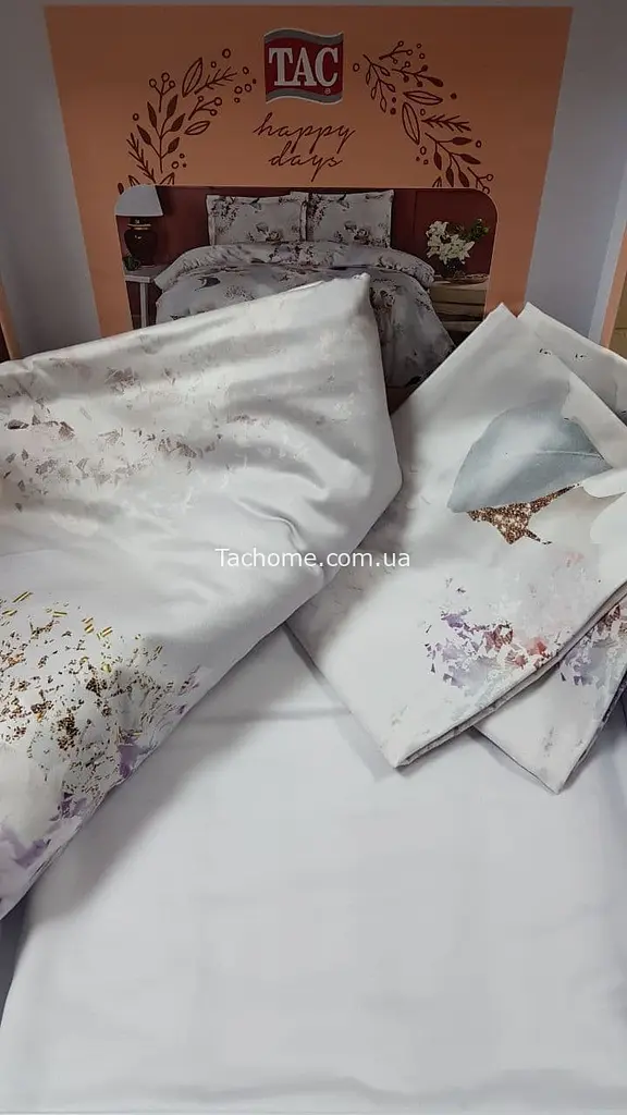 Комплект постільної білизни TAC Evander Сімейний Різнокольоровий 000229417 - фото 3