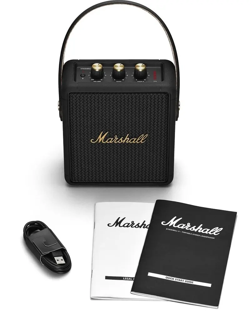 Портативна акустика Marshall Portable Speaker Stockwell II Black and Brass (1005544) [70306] - фото 6