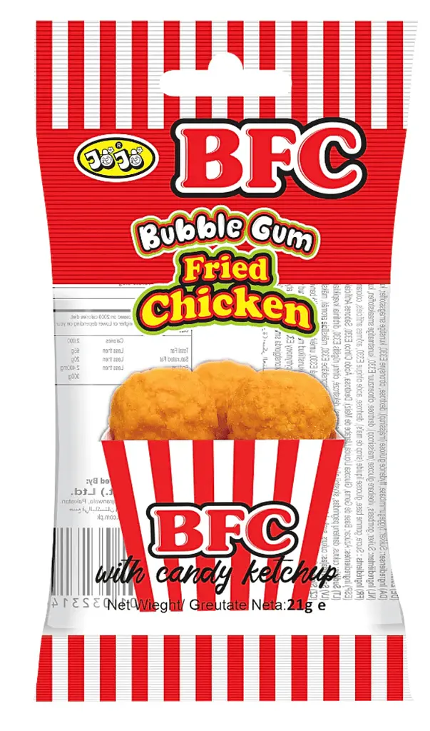 Жувальна гумка American Continental BFC Bubblegum Fried Chicken with Candy Ketchup 21г