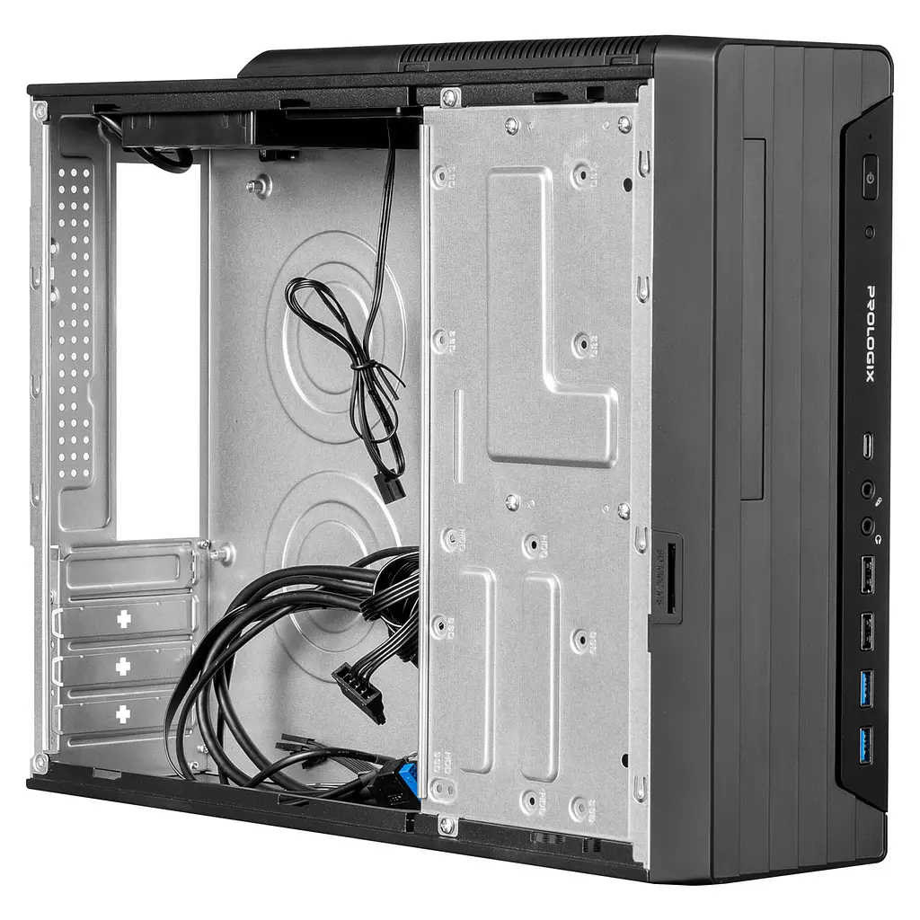 Корпус Prologix E117 Slim 400W Чорний - фото 2