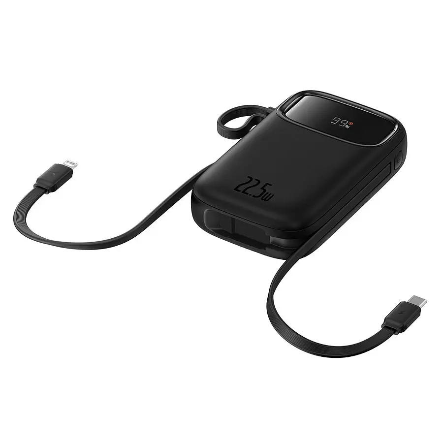 Зовнішній акумулятор Baseus Power Bank QPow2 Dual-Cable 20000mAh 22.5W (P10055000112-B1) Black - фото 7