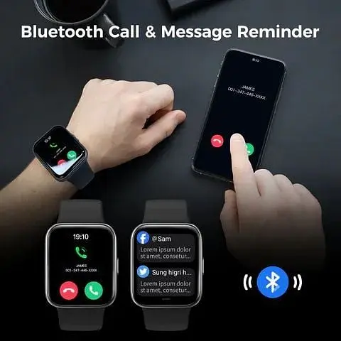 Розумний смарт-годинник Vibeat ID208BT Функція виклику Bluetooth Розумне розпізнавання голосу Alexa - фото 2