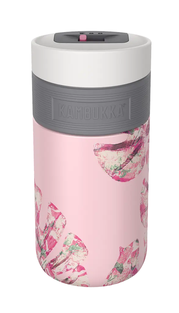 Термокружка Kambukka Etna Monstera Leaves, 300 мл, рожевий (11-01019) - фото 3