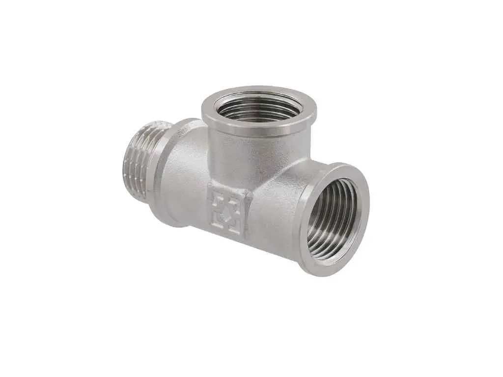 Трійник RAFTEC 1/2" латунь, ВВЗ, DN15, нікель, TVVN010101 - фото 3