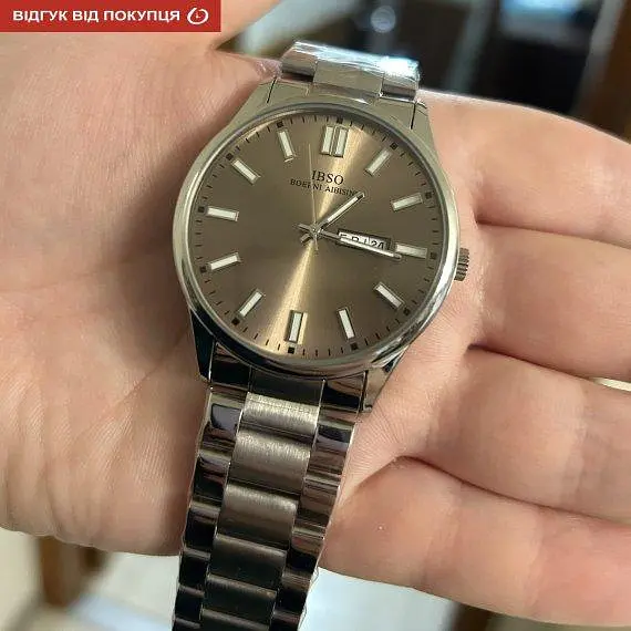 Наручний годинник Boerni Aibisino Couple Unisex (Сріблястий) - фото 2