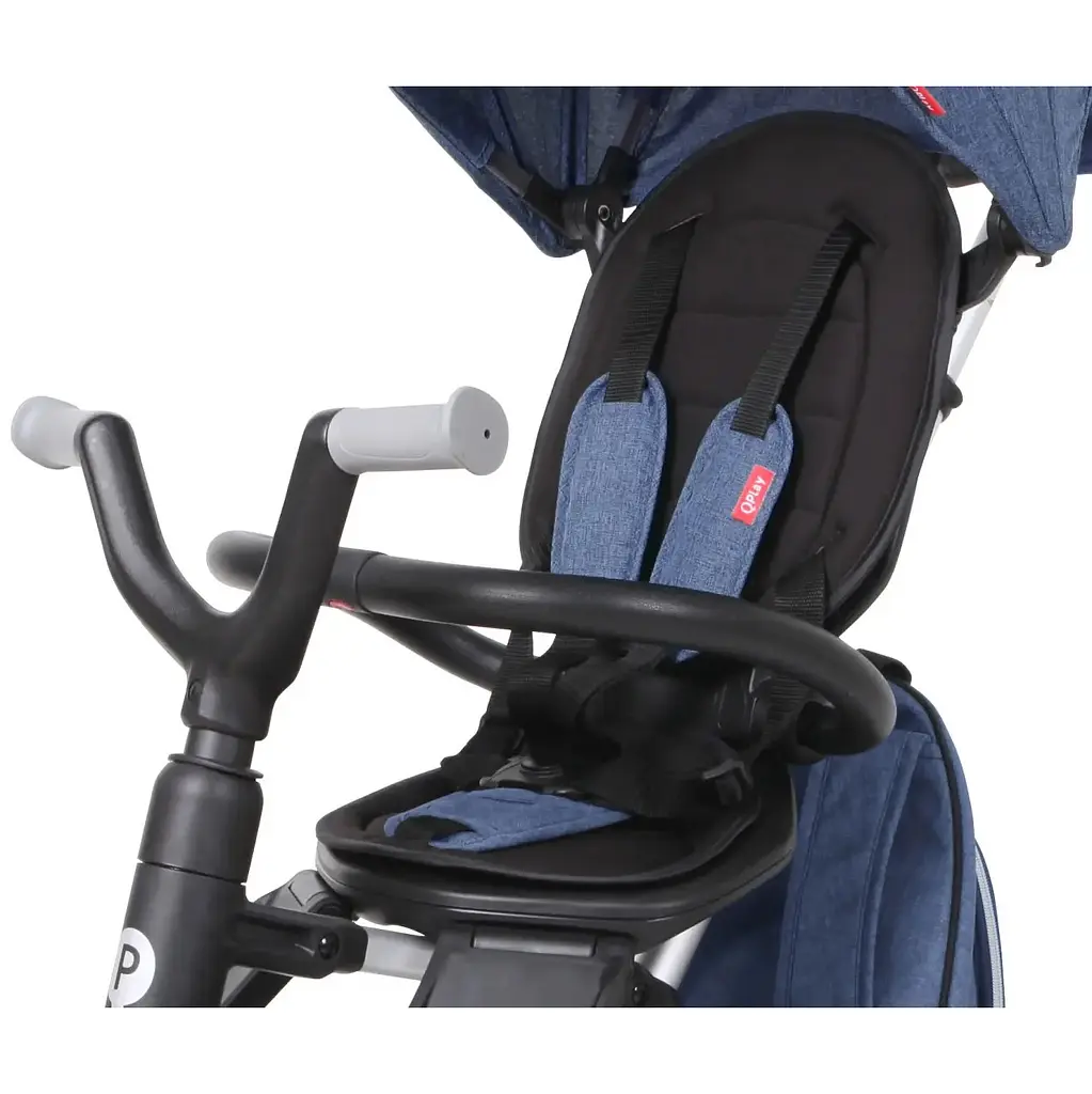 Дитячий складаний триколісний велосипед Qplay Nova+ Rubber Blue синій (S700Nova+RubberBlue) - фото 3