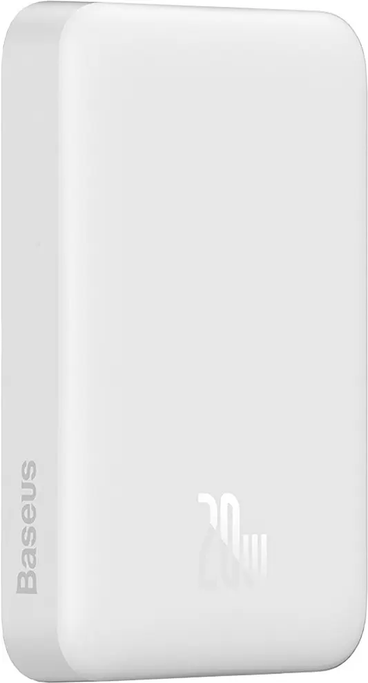 Портативний акумулятор Baseus Magnetic Mini Wireless Fast Charge 20W 10000mAh white (PPCX070002) - фото 4