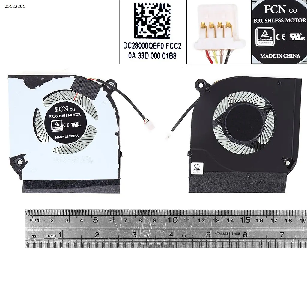 Вентилятор для Acer AN515-44 AN515-45 AN515-55 PH315-52 PH317-53, (5V 0.5A, DC28000QEF0, 28000QFD0) - фото 3
