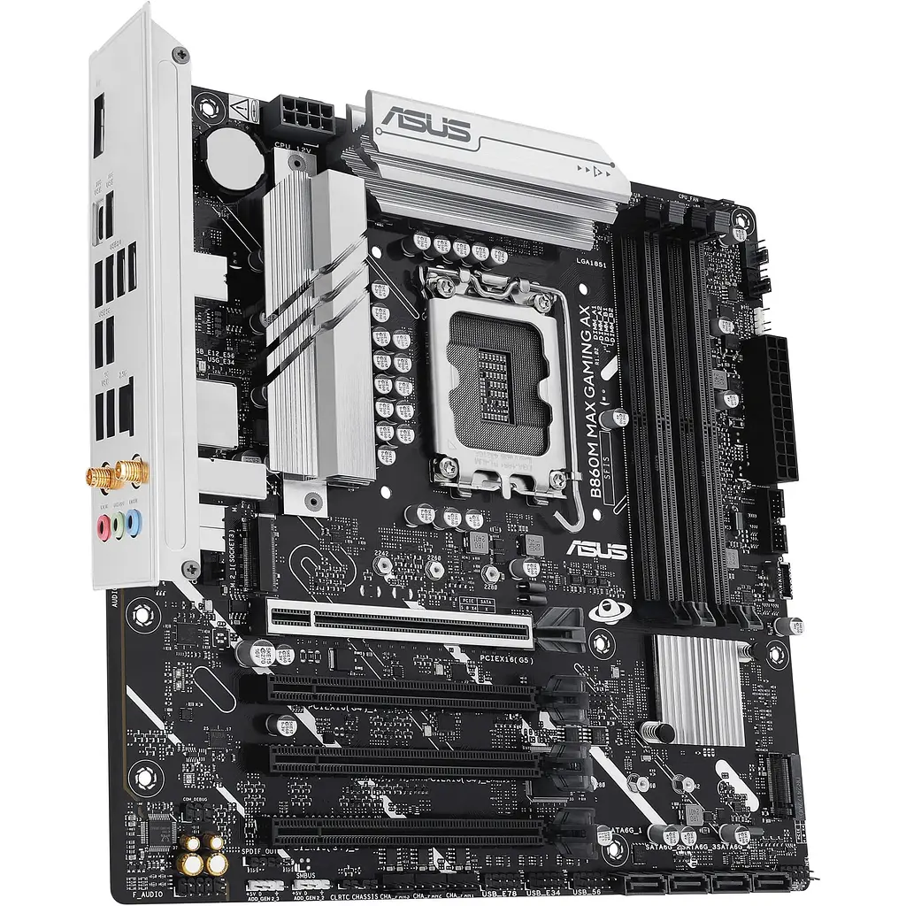 Материнська плата ASUS B860M MAX GAMING AX (B860M MAX GAMING AX) (Socket 1851, Intel B860, Micro-ATX) - фото 4