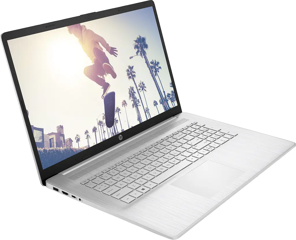 Ноутбук HP 17-cp0008ru 17.3FHD IPS AG/AMD R5 5500U/16/512F/int/DOS/Silver (423L2EA) - фото 2