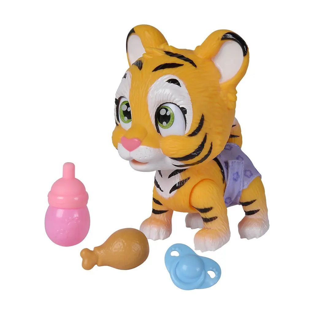 Ігровий набір Simba Pamper Petz Тигреня, що п'є і пісяє, з кольоровою лапкою, 3 аксесуари-сюрпризи (5953575) - фото 7
