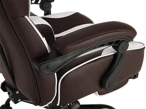 Геймерське крісло GT Racer коричневе з білим (X-2748 Dark Brown/White) - фото 8