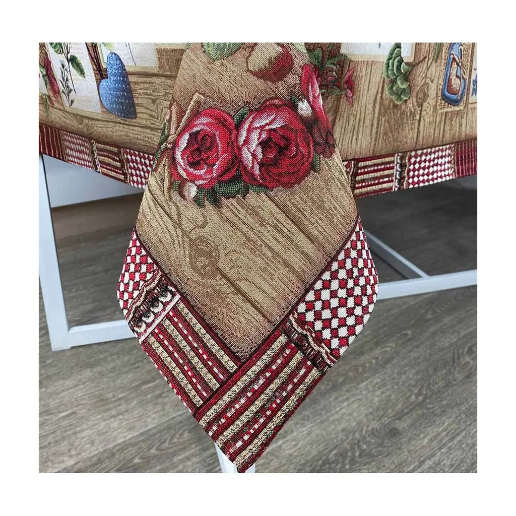 Скатертина Прованс гобеленова Wooden 134х240 см (4823093435995) - фото 3
